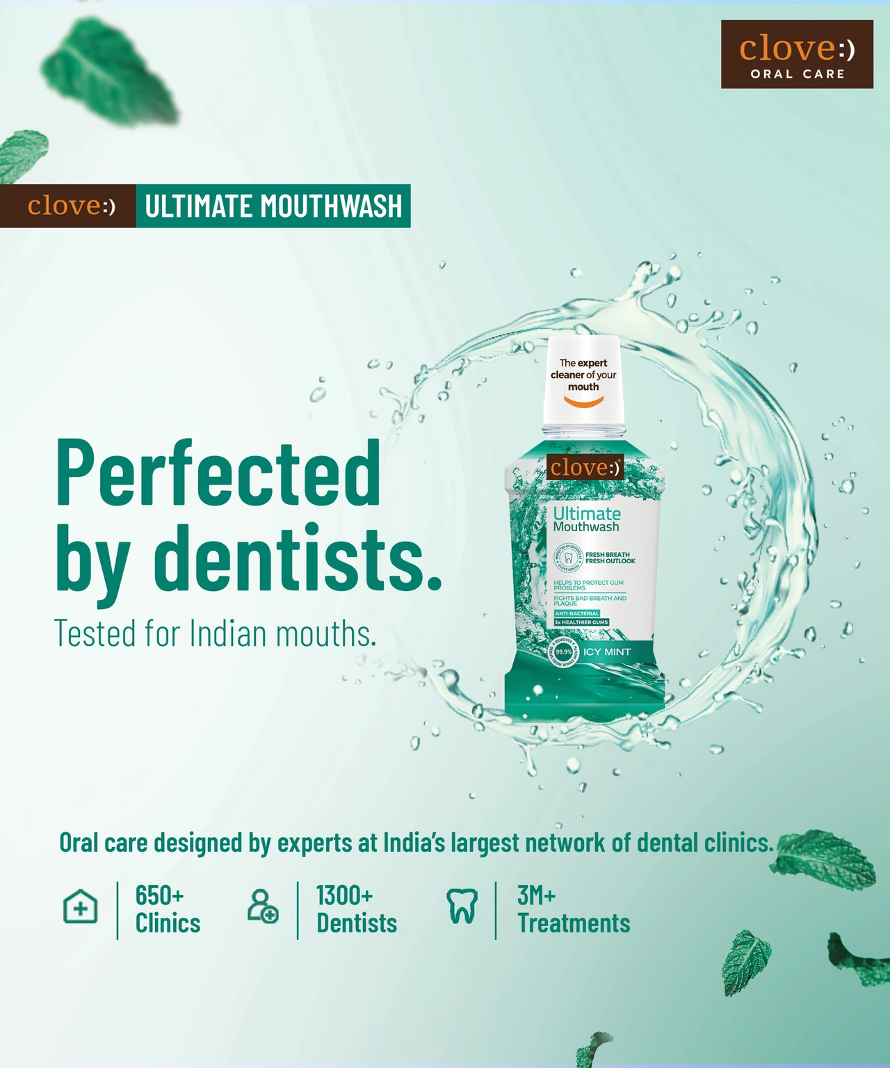 Ultimate Antibacterial Mouthwash Kills1